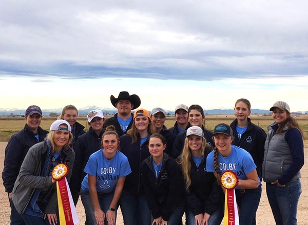 The CCC equestrian team earned reserve high point honors Nov. 18-19 at western shows in Eaton, Colo.