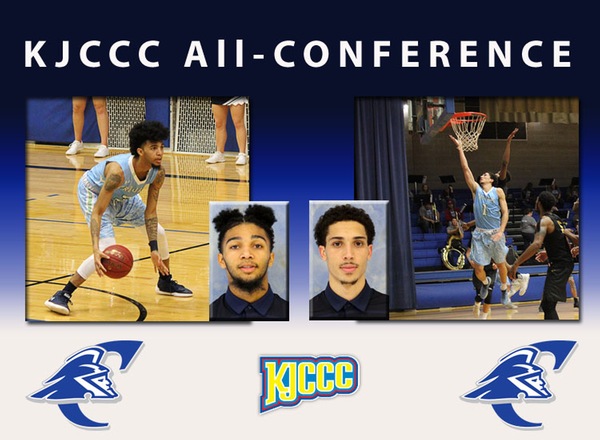 Sophomore David Hall and freshman Craig Beaudion were selected all-KJCCC team members for their play in 2017-18.