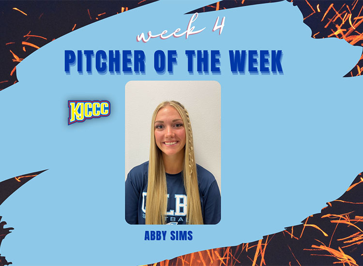 Sims Named Pitcher of the Week